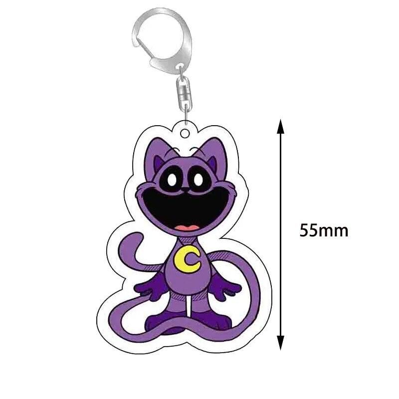 Catnap Hopscotch Bearhug Cartoon Keychain Acrylic Key Chain For Men Women Backpack Pendant Keyrings Gift