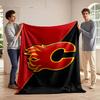 Flaming "C" Logo On Red and Black Print Blanket Soft and Cozy Perfect for the Living Room Bed Sofa or a Nap,gift
