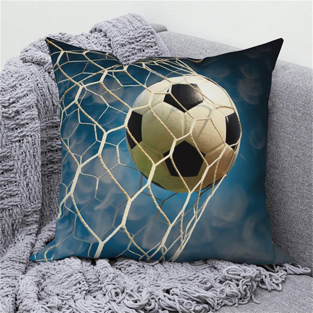 Fußball-Print Kissenbezug Heimdeko Kissenbezug Sofa Auto Überwurf