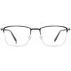 3007 Men's Retro Full-Rim Eyeglasses: Plastic/Steel Myopia Frame with Metal Half-Titanium Design