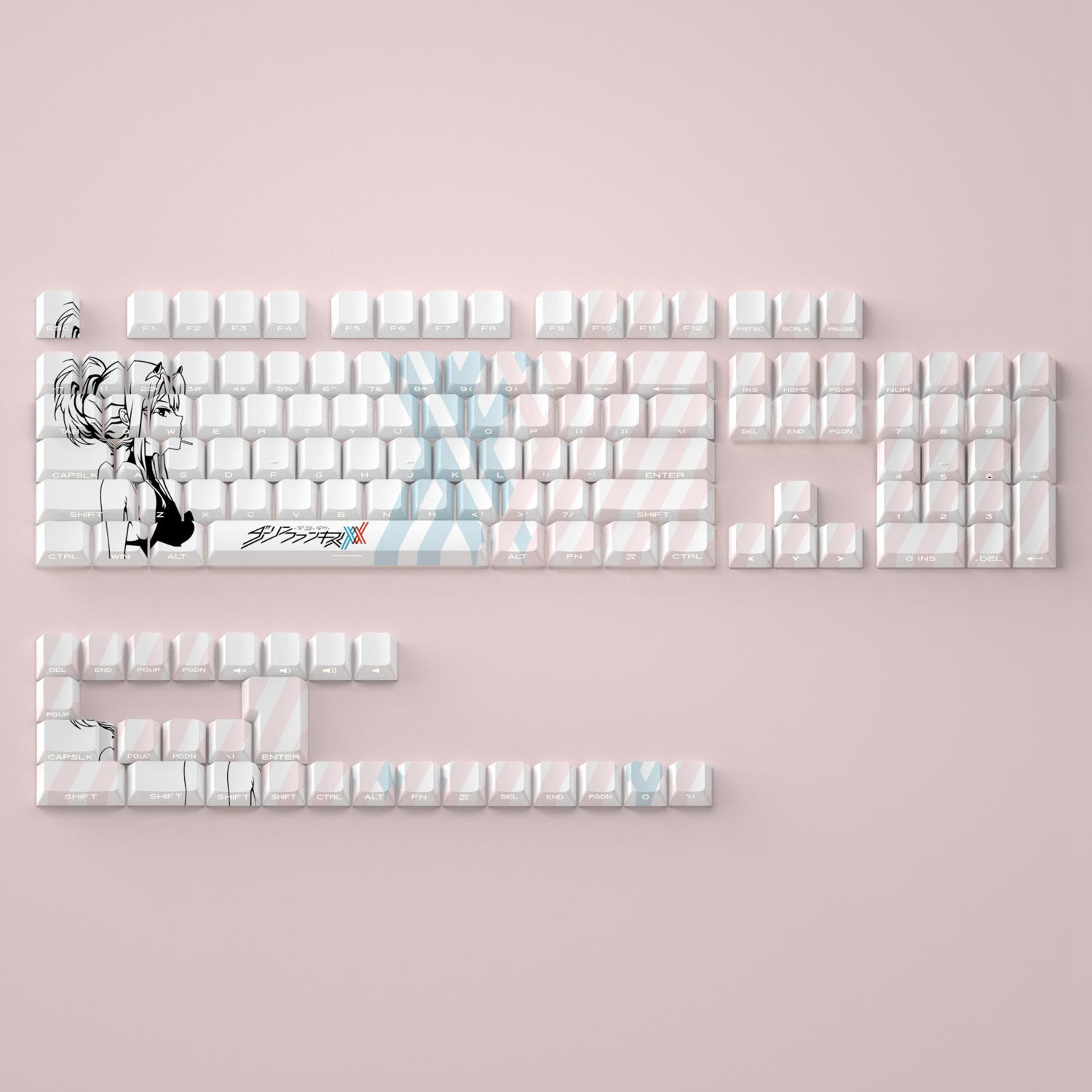 

Anime Lion MAD60/wooting60 Keycap, Side Engraved, Translucent, Compatible with US/Canada National Team 02 Keyboard. 38x16x3 cm