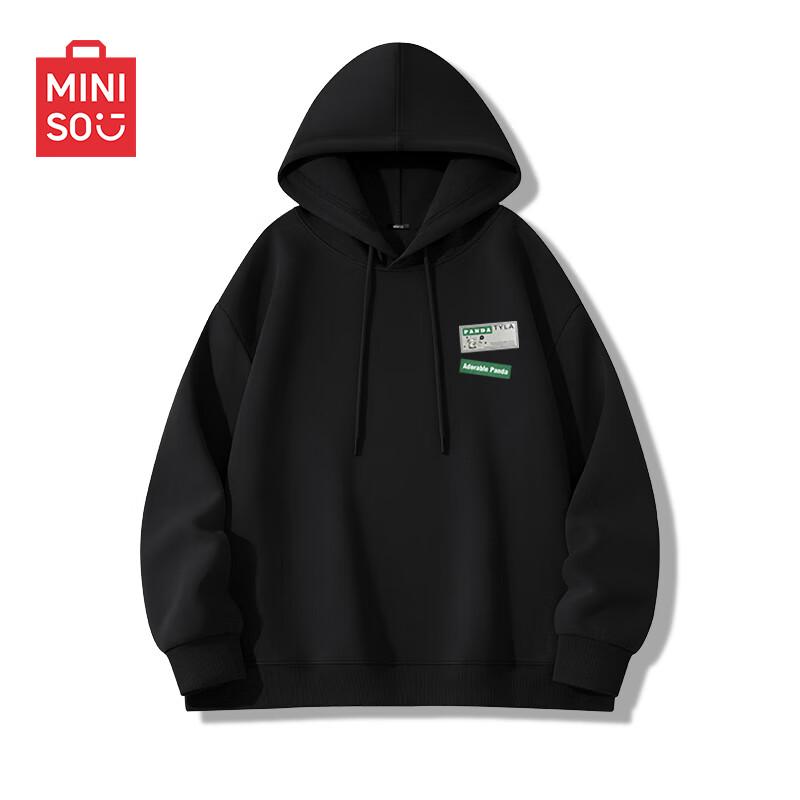 MINISO Men's Trendy Heavyweight Hooded Sweatshirt