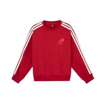 adidas AW24 Jahr der Schlange Limited Edition Casual Sports Serie Gestreiftes Rundhals Bequemes Langarm Sweatshirt Damen Sweatshirt JZ1663