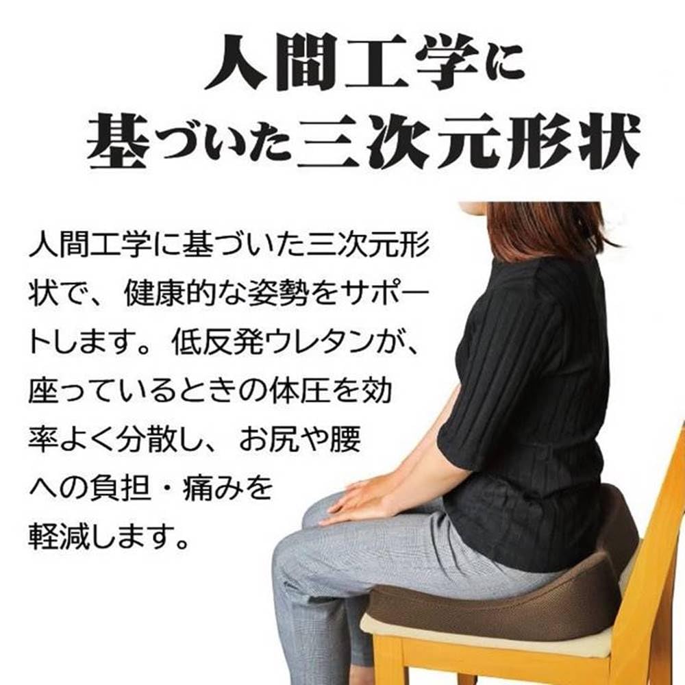 AiS to you Posture Ergo Support Low Resilience 3D 3D Beautiful Distributes Body Reduces Perforated Donut Natural Comes with Memory Foam Ergo Cushion