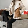 Autumn Winter Women's Coats 2025 New Casual Loose Patchwork Outerwear Harem Korean Vintage Crop Pockets Female Jacket