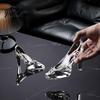 Fairy Tale Shoe Ornament Crystal-Clear Glass Ornament, Transparent High Heel Figurine, Collectible Home Decor Replica Faux Crystal Sculpture for Women