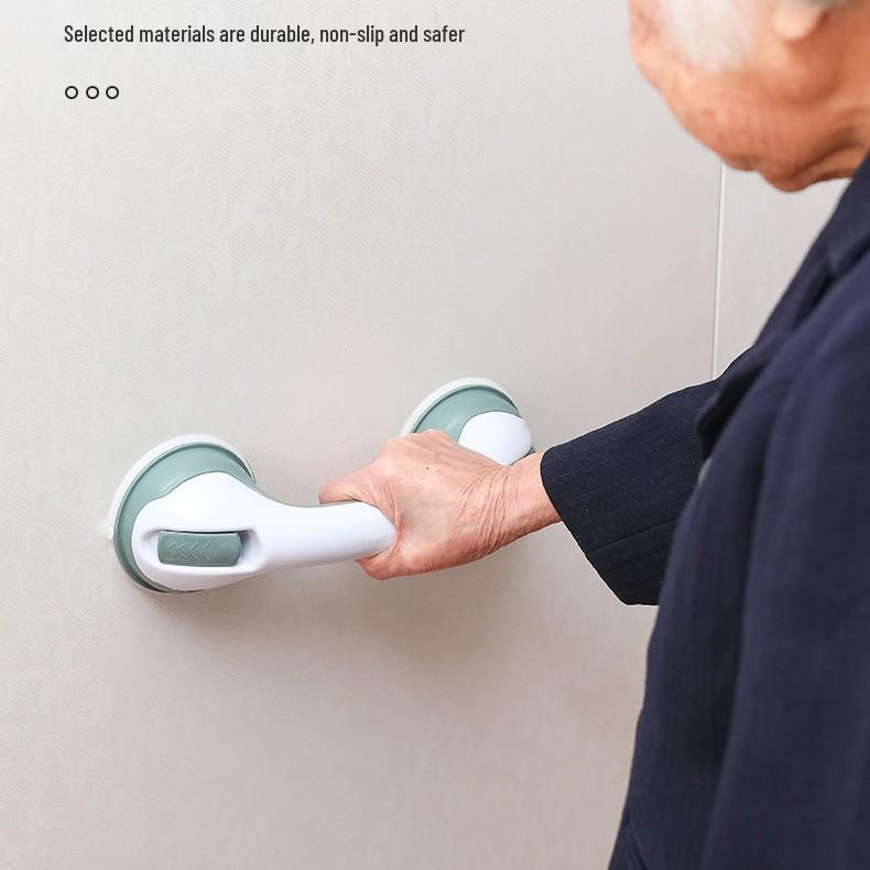 Non-Drill Suction Cup Bathroom Handrail for Kids & Elderly Safety