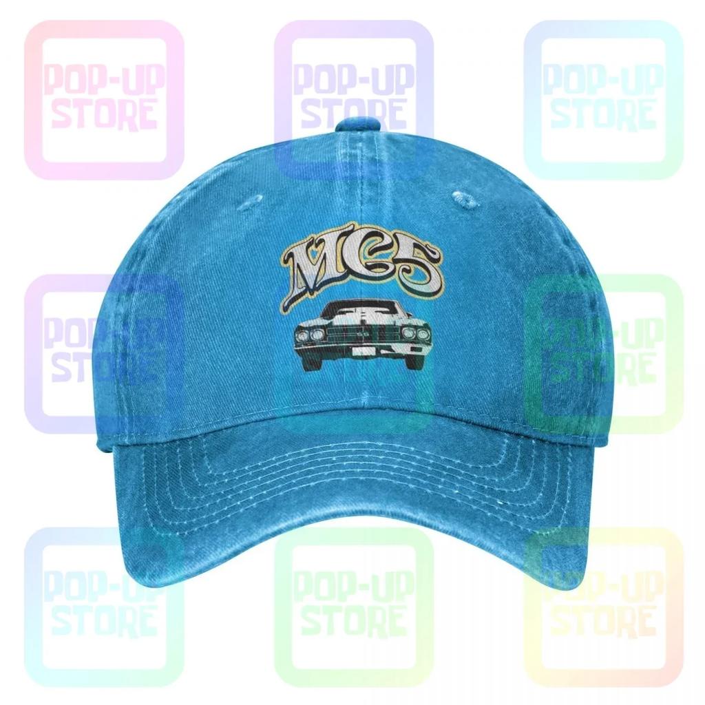 Muscle Car The Mc Washed Denim Baseball Cap Trucker Hats Print Best Quality