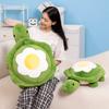 Cartoon Poached Egg Tortoise Plush Toy Sea Turtle Animal Dolls Stuffed Soft Sofa Pillow Cushion Birthday Gifts for Children Kids