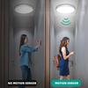 Motion Sensor Ceiling Light Wired - 12 Inch Motion Activated Flush Mount Lighting Fixture - 24W LED Ceiling Light for Closet, Hallway, Porch,