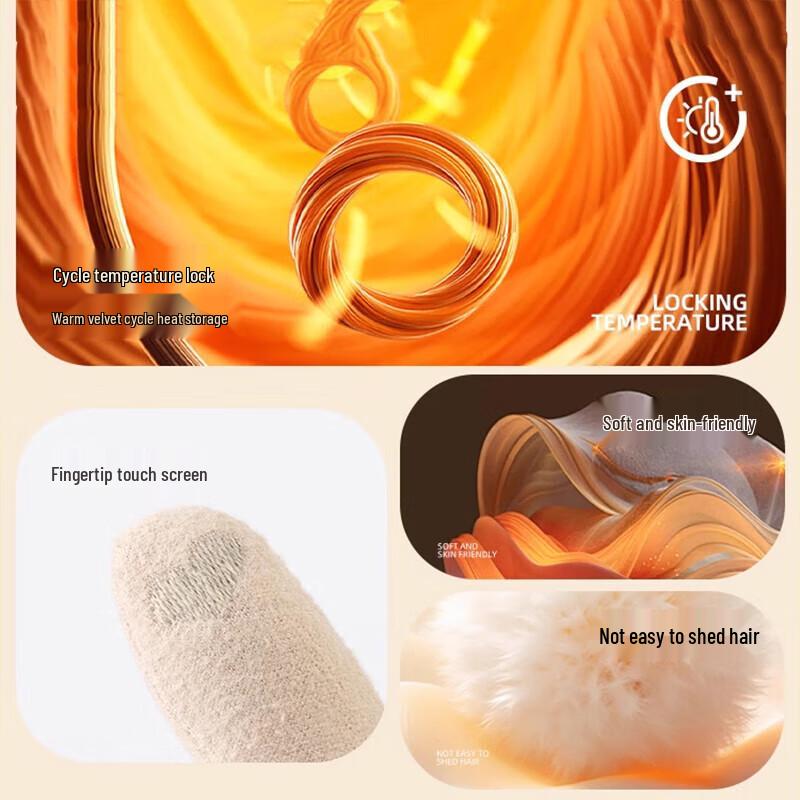 Unisex Winter Warm Touchscreen Fleece-lined Gloves