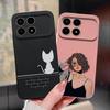 For Xiaomi Poco F8 Pro Ultra Cases Pretty Sweet Girls Liquid Silicone Full Protective Bumper Cover For Poco F8Pro F8Ultra Fundas