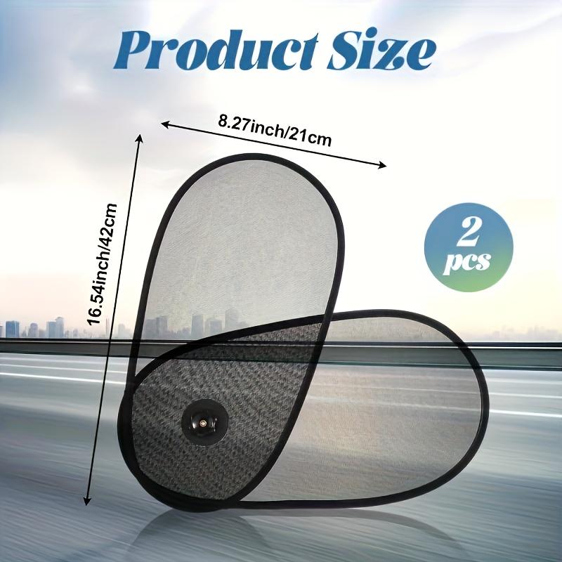 Adjustable Car Side Window Sunshade, Foldable Sun Shade, Heat Insulation, Blocks UV Rays