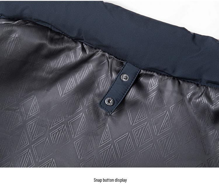 Jiaxing 2025 Men's Versatile Down Jacket: Winter Collection, Detachable Hood, Long Sleeve, Casual Warmth