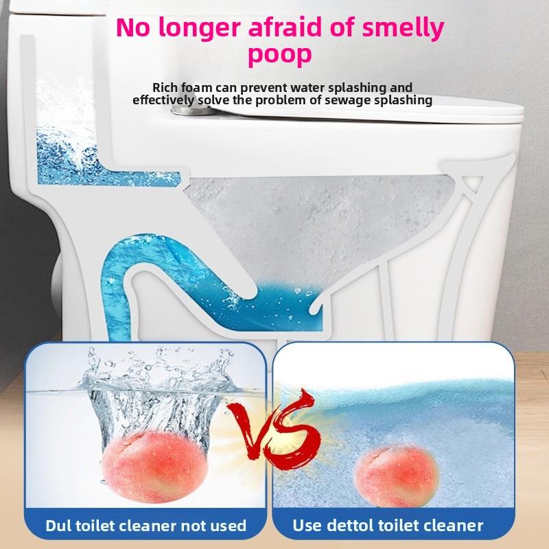 Toilet Cleaner 500ml Toilet Bubble Cleaning Agent Mousse Foam Toilet Cleaner Powerful Scale Removal and Odor Elimination