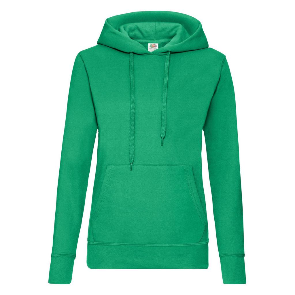 FRUIT OF THE LOOM Ladies Lady Fit Hooded Sweatshirt / Hoodie