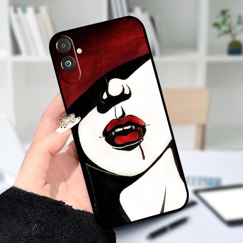 For Samsung F14 M14 5G Soft Case Fashion Printing Black Silicone TPU Phone Cover For Samsung Galaxy A14 4G 5G Shockproof Cases
