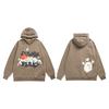American Kanye Men's and Women's Same Hip-hop Retro Old Snow-capped Mountain Star Foam Hoodie Sweater Loose