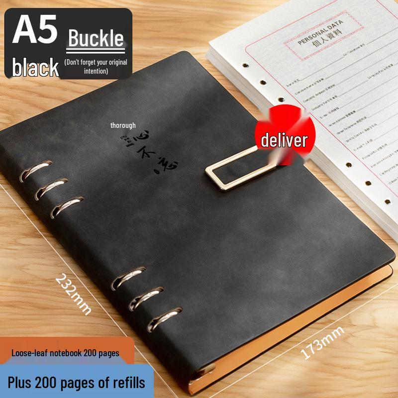 Custom 5-Ring Binder Notebook Gift Set for Students & Professionals