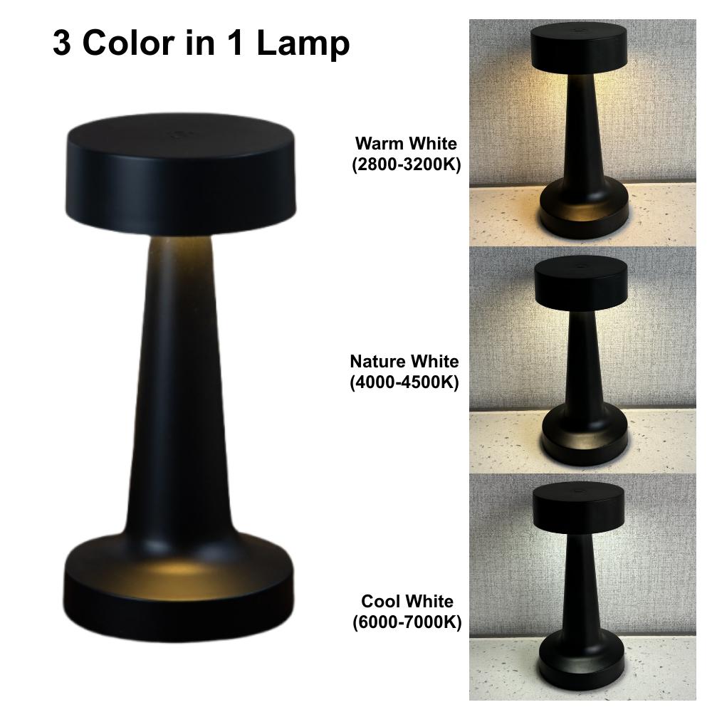 USB Rechargeable Touch Desk Lamp Wireless Bedside Decorative LED Table Lamp Restaurant Coffee Bar Home Mood Lighting Night Light