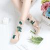 3 Pairs Women's Thin Summer Stockings Transparent Crystal Silk Long Tube Wear-resistant Cotton Sole Anti Slip Retro Ice Stockings