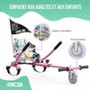 RCB Hoverkart Accessoire Pour Gyropode Auto-Équilibrage - Siège Karting Ajustable (20kg Min-100kg Max) - Rose