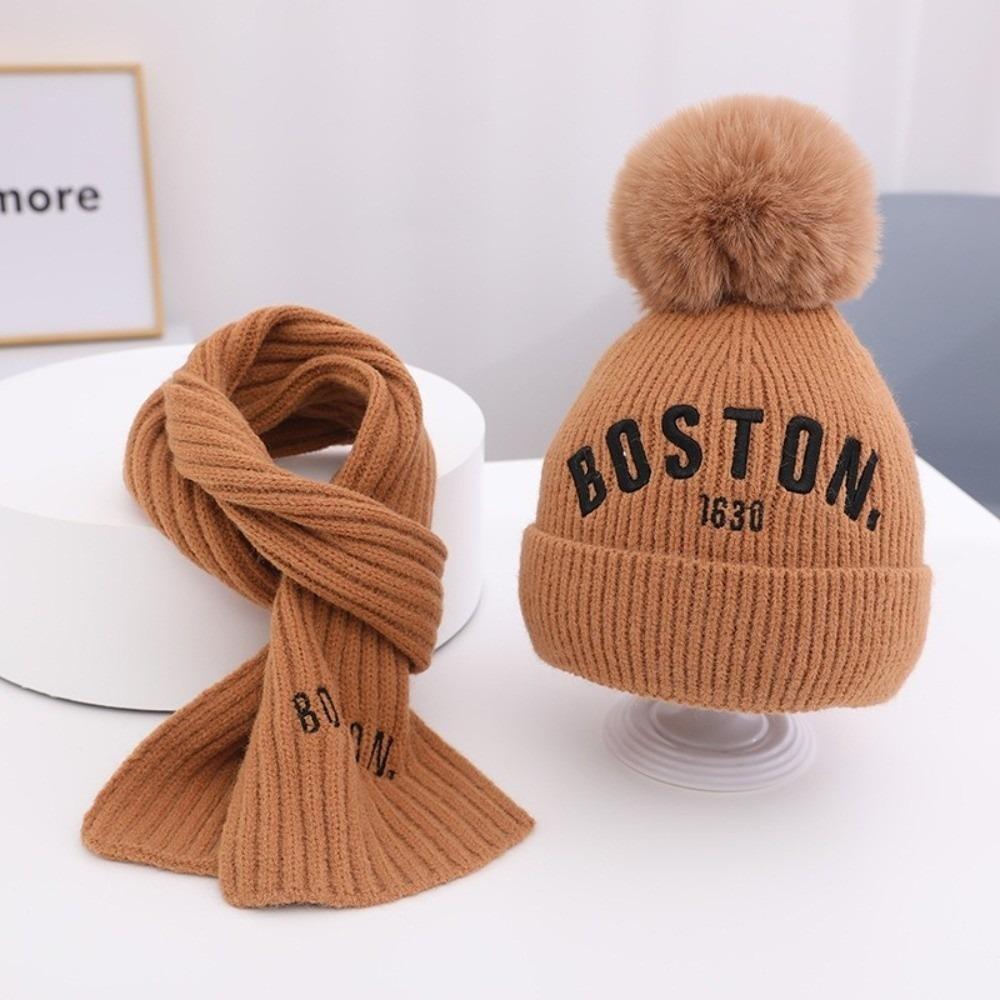 Warm Scarf Hat Set Windproof Ear Protection Hat New Neck Warmer Kids