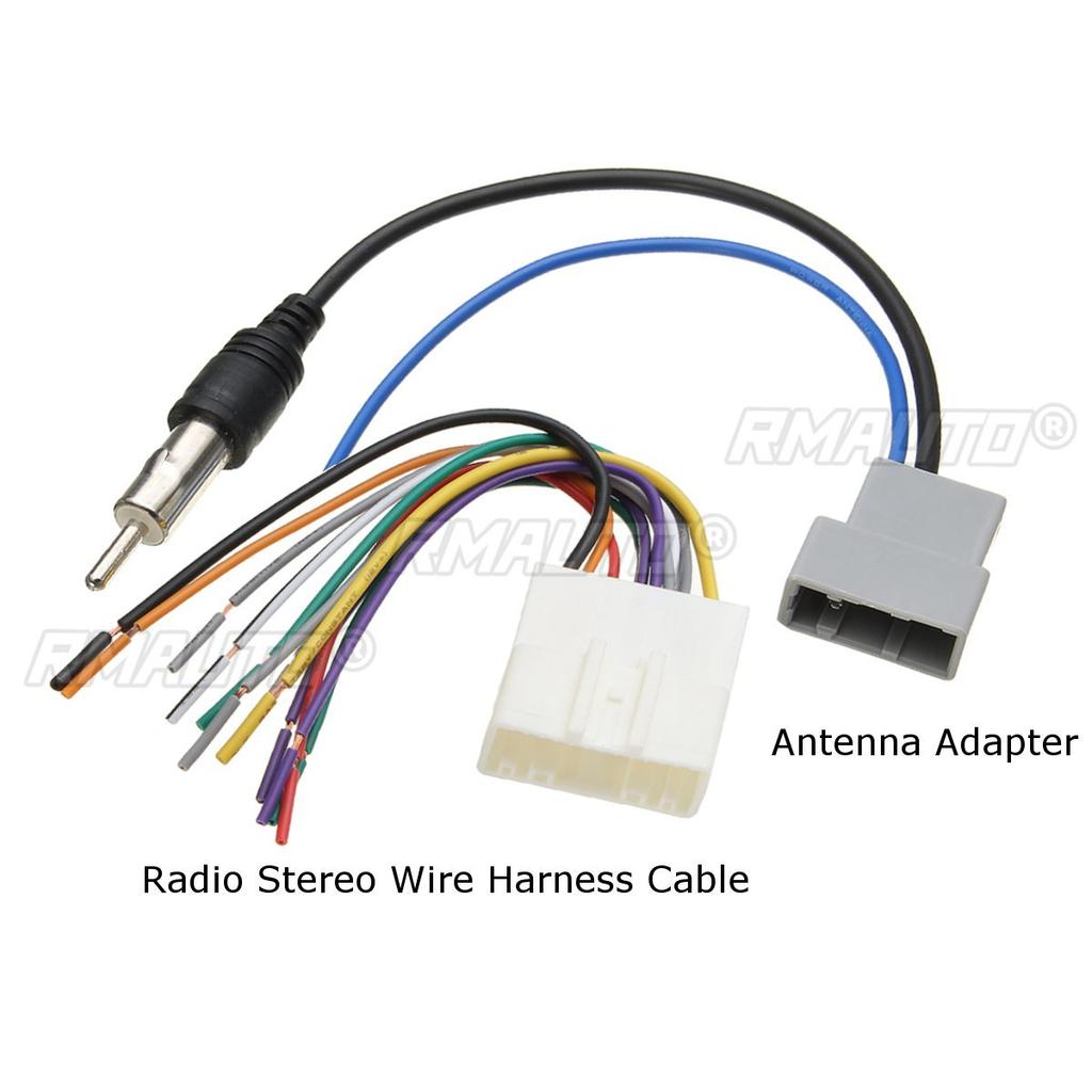 Car DVD Radio Stereo Wire Harness Cable Plug FM Radio Antenna Cable Connector Cable Adapter for Nissan/Subaru