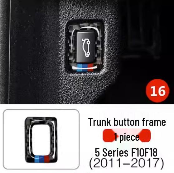 

Compatible Carbon Fiber Center Console Sticker for 11-17 BMW 5 Series F10 (528, 525li) Interior Modification