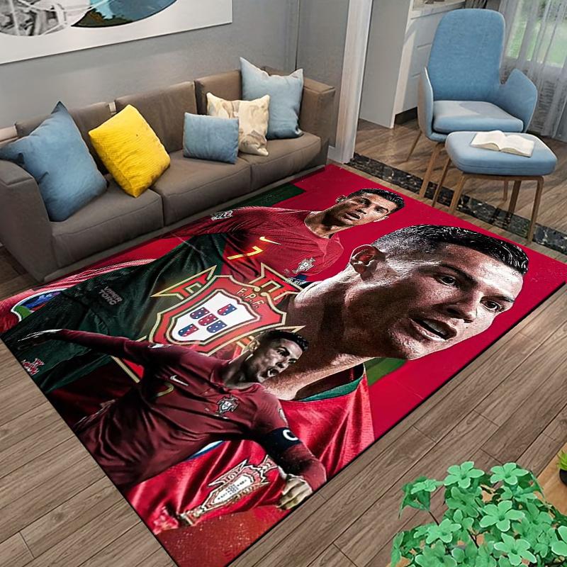Portugal Football Designed floor mat, suitable as a non-slip mat for the living room or bedroom sofa