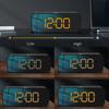Rechargeable DIY Sound Recording LED Alarm Clock with Mirror Face and RGB Colorful Display.Record 3 Sets of Sounds as Alarm Tune2