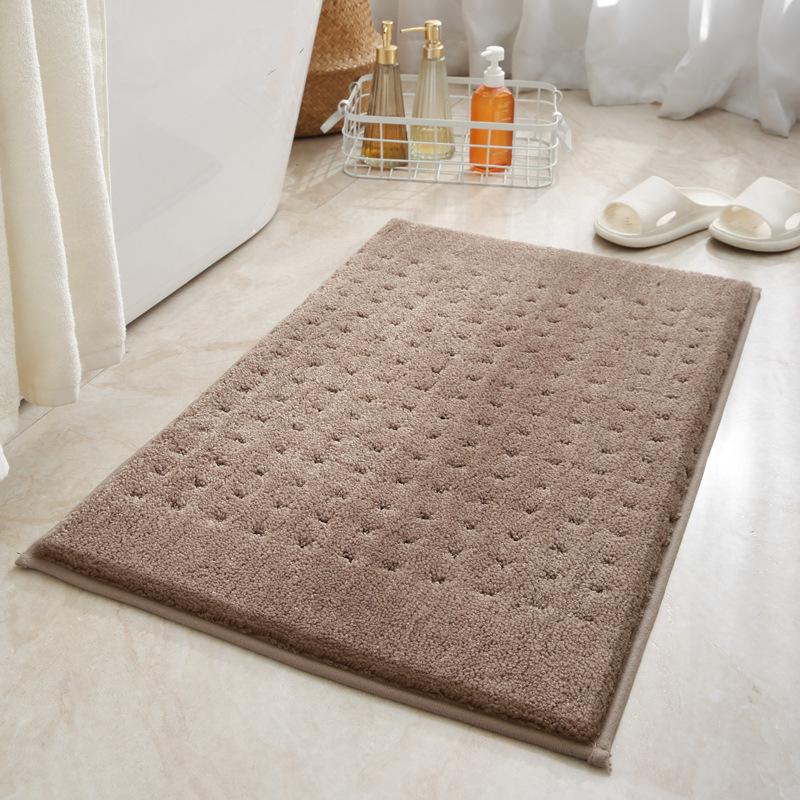Plush, Quick-dry Non-slip Bathroom Mat for Toilet Door