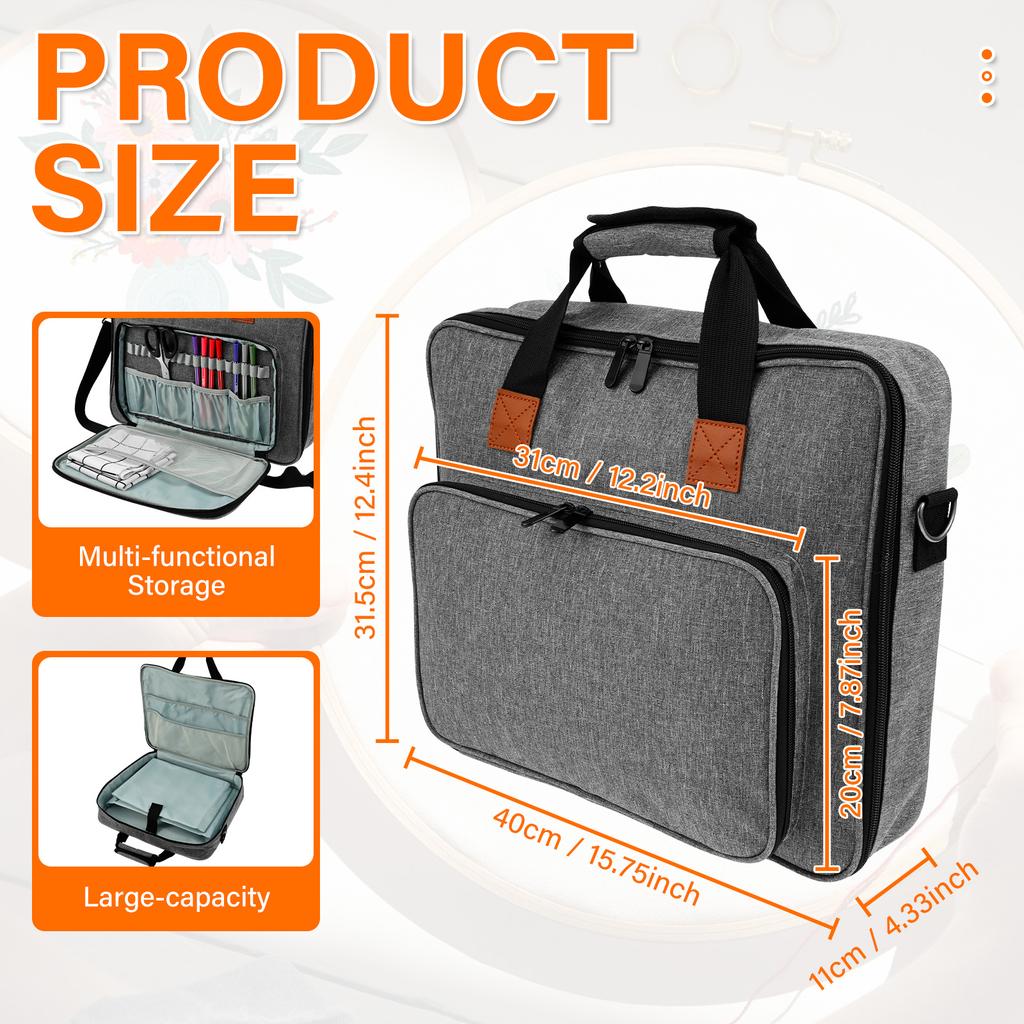 Sewing and Craft Supplies Storage Bag Large Capacity Sewing Tool Bag Travel Packing Knitting Craft Accessories Organizer Tote