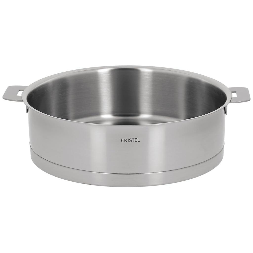 CRISTEL Stainless Steel Pot L Shallow Pot 20cm Gas IH Oven Compatible S20QL Japanese Made In France [Authorized Product]