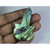 Natural Multi Labradorite Gutiar Shape Cabochon Loose Gemstone 34X62X05 MM B-107