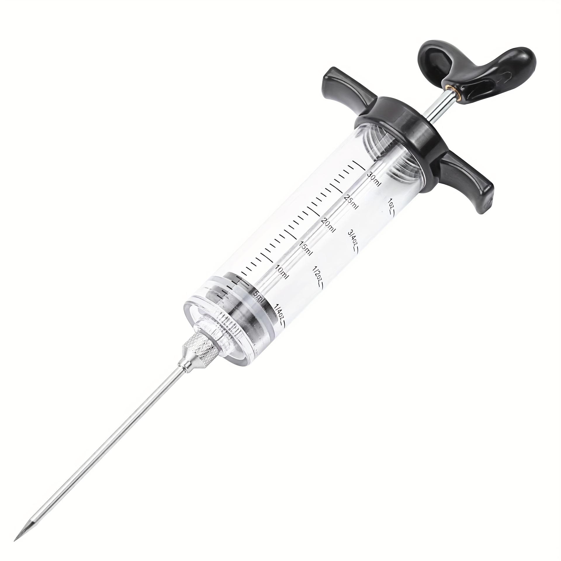 

Industrial Turkey Baster & BBQ Marinade Injector - Kitchen Seasoning Tool. Plastic, for Industrial Use Only. Not for Medical. чорний