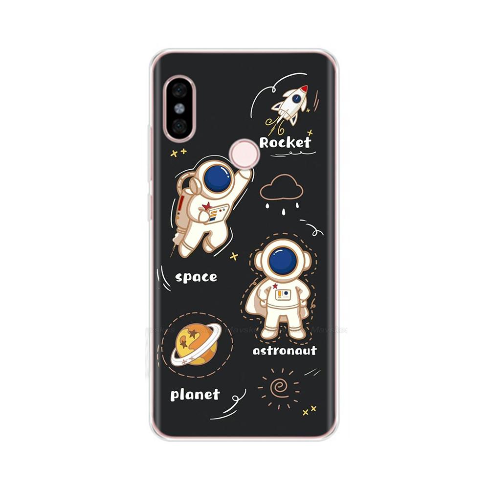 For Redmi Note 5 Note5 Pro Protective Shell Soft Silicone Phone Case Cartoon Painted Back Cover For Redmi Note 5 6 Pro Fundas