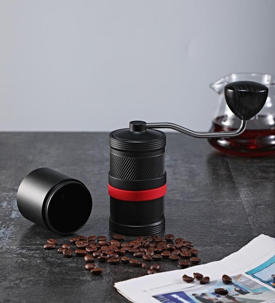 Coffee Space Coffee Mill Manual Coffee Grinder Hand Grinding Coffee Mill Capacity 20 Grams Internal Coarseness Adjustment Function Titanium Coated