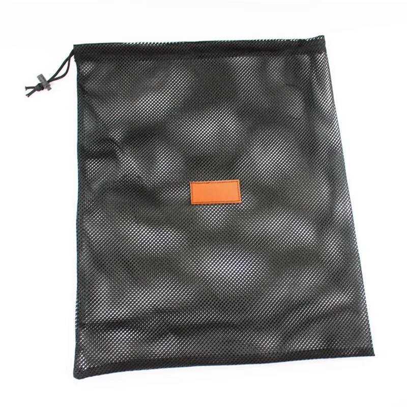 ZISIZ Multi-functional Travel Mesh Drawstring Storage Bag 30x40 cm