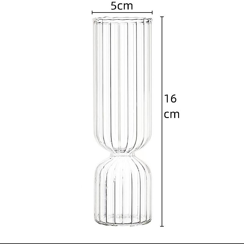 Spherical Spanish Bubble Glass Flower Vase - Transparent, Simple, Decorative Ornament for Home