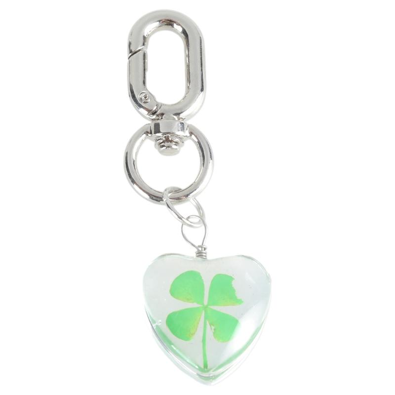 Многоцелевой брелок с четырехлистным клевером, модные брелоки с четырехлистным клевером, украшение, привлекательный кулон-брелок 1