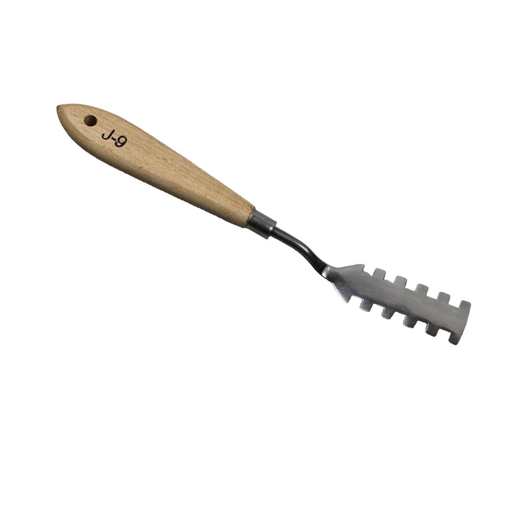 

Palette Spatula Oil Painting Wood Handle Stainless Iron Mixing Scraper Portable Flexible Paint Beginner