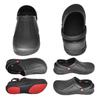 Hazako Chef Shoes for Men and Women, Black, Kitchen Clogs, Non-Slip, Waterproof, EVA Resin Work Shoes, S-120 [Black, L, 24.0-24.5 Cm]