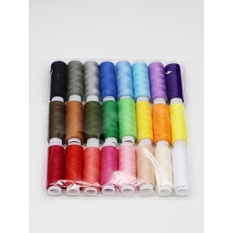 Portable 27-Piece Sewing Kit with Needle and Thread Box