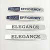 1 Paar 3D Metall Auto Front Seiten Kotflügel Emblem Abzeichen Aufkleber Zubehör für Blue Efficiency W204 C200 E200 Elegance Sticker