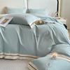 Cotton Polished 4Pcs Set, Autumn And Winter Thickened Quilt Cover, Pure Cotton Bed Sheet, Mattress Light Luxury Bedding 4
