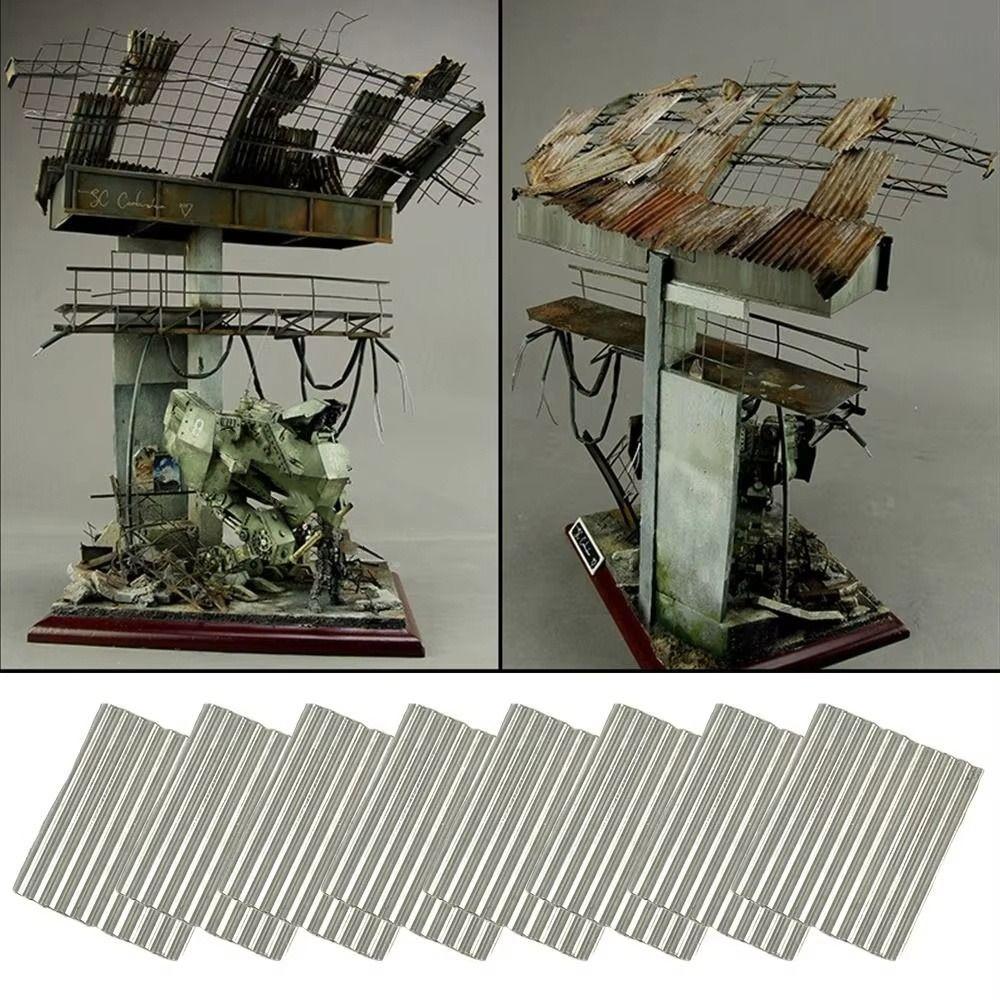Building Making Miniature Corrugated Tile Corrugated Tile Wall Sheet Micro Landscape