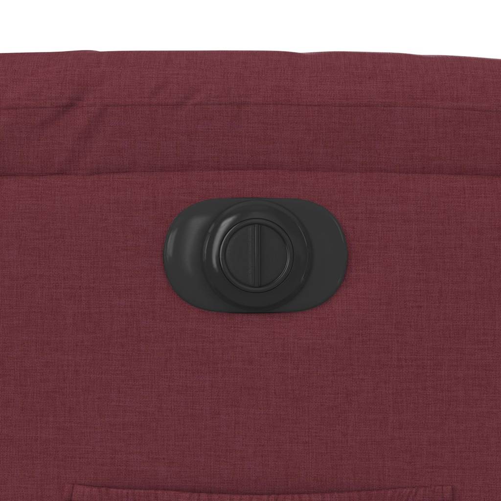 Recliner Chair with Lift Assistance Electric Wine Red Fabric