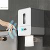 Smart Sensor Tissue Dispenser Auto Electric Wall-Mounted Bathroom Paper Holder Touchless Toilet Roll Machine for Home/Hotel
