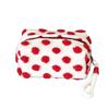 Christmas Style Makeup Bag Dot Cosmetic Pouch With Handle Gift For Women Large Capacity Travel Toiletry Wristlet Purse Organizer